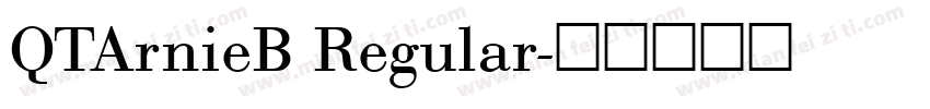 QTArnieB Regular字体转换